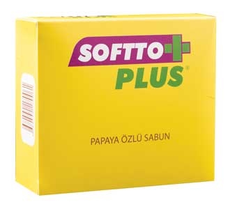 Softto Plus Papaya Özlü Lekeli Ciltler için Sabun